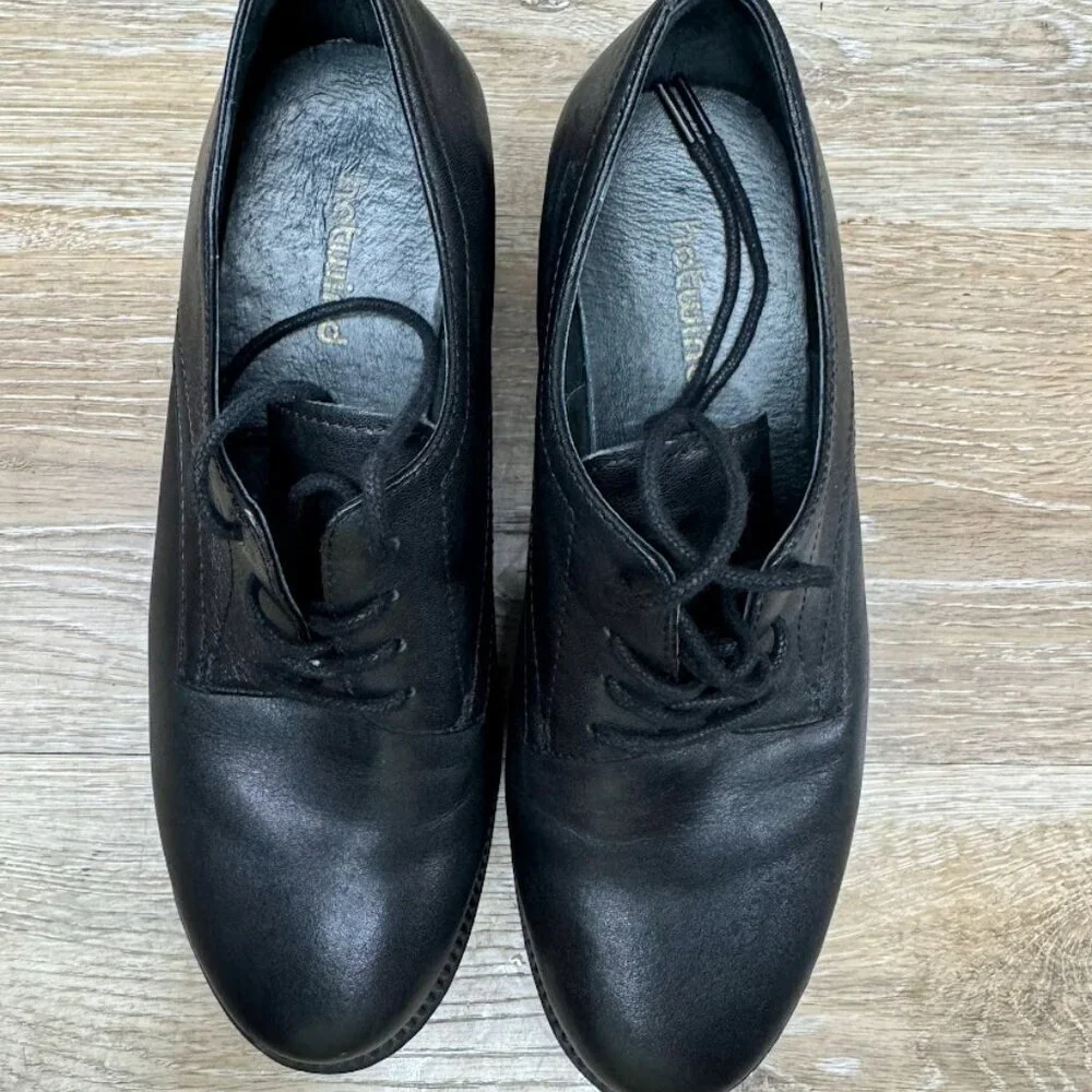 Hotwind Black Platform Oxford Shoes Women's See Pictures for Sizing